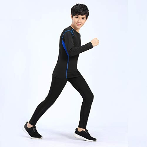Happy Cherry Boys Athletic Long Sleeve Compression Base Layer Sport Shirt