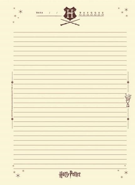 Harry Potter -1 Caderno Capa Dura (10 Mat, 200 Folhas) - R 