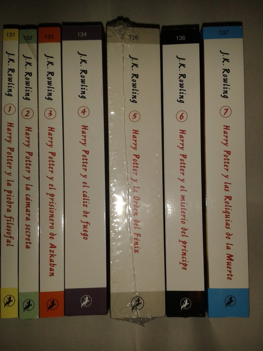 Harry Potter Libros 1 A 7 Portada Suave J. K. Rowling Dhl