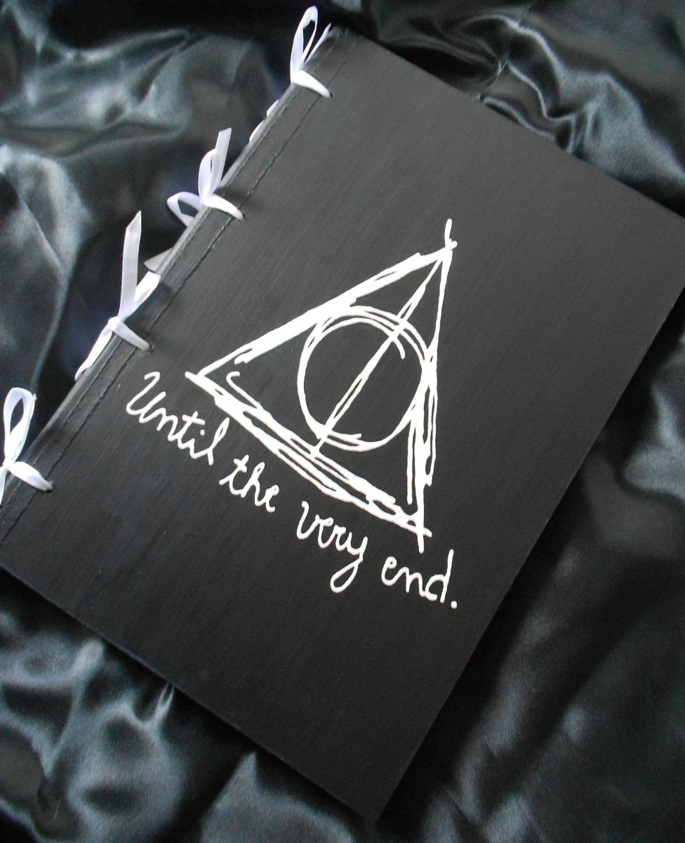 Harry Potter - Relíquias Da Morte - Caderno Artesanal Em 