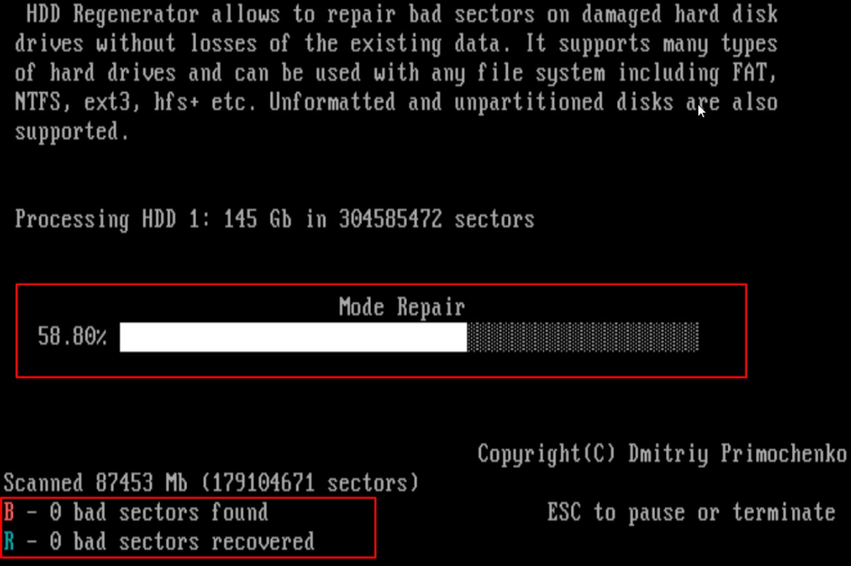 hdd regenerator 1.71 full - (repair bad