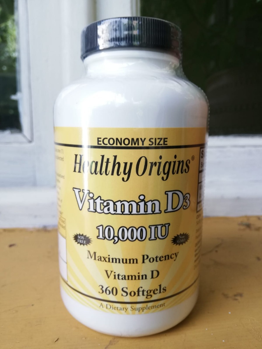 Healthy Origin Vitamin D3 10000 Iu X 360 Softgels