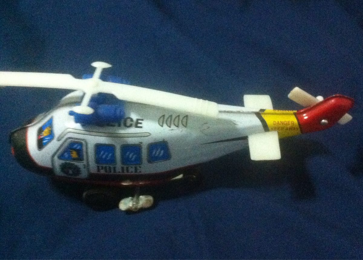 Helicóptero Juguete De Lámina Antiguo - $ 250.00 en Mercado Libre