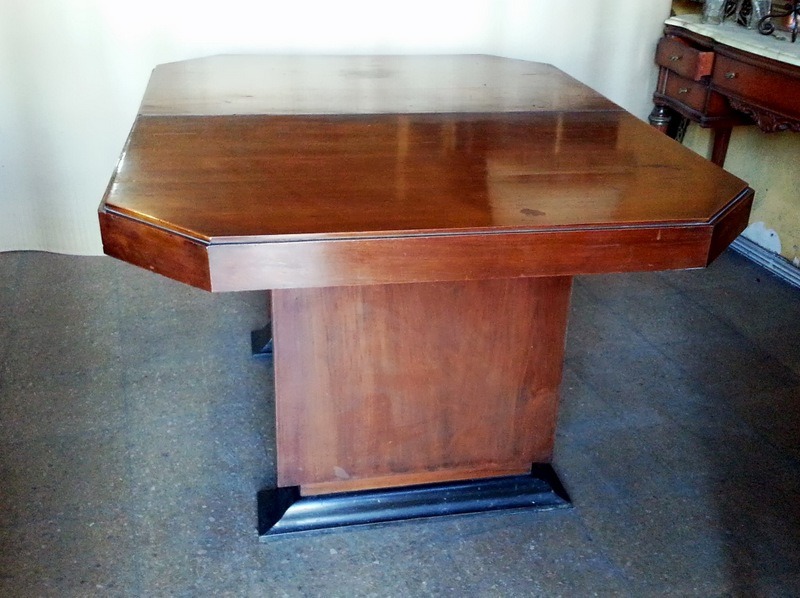 Hermosa mesa de comedor diseño art deco extensible vintage ...