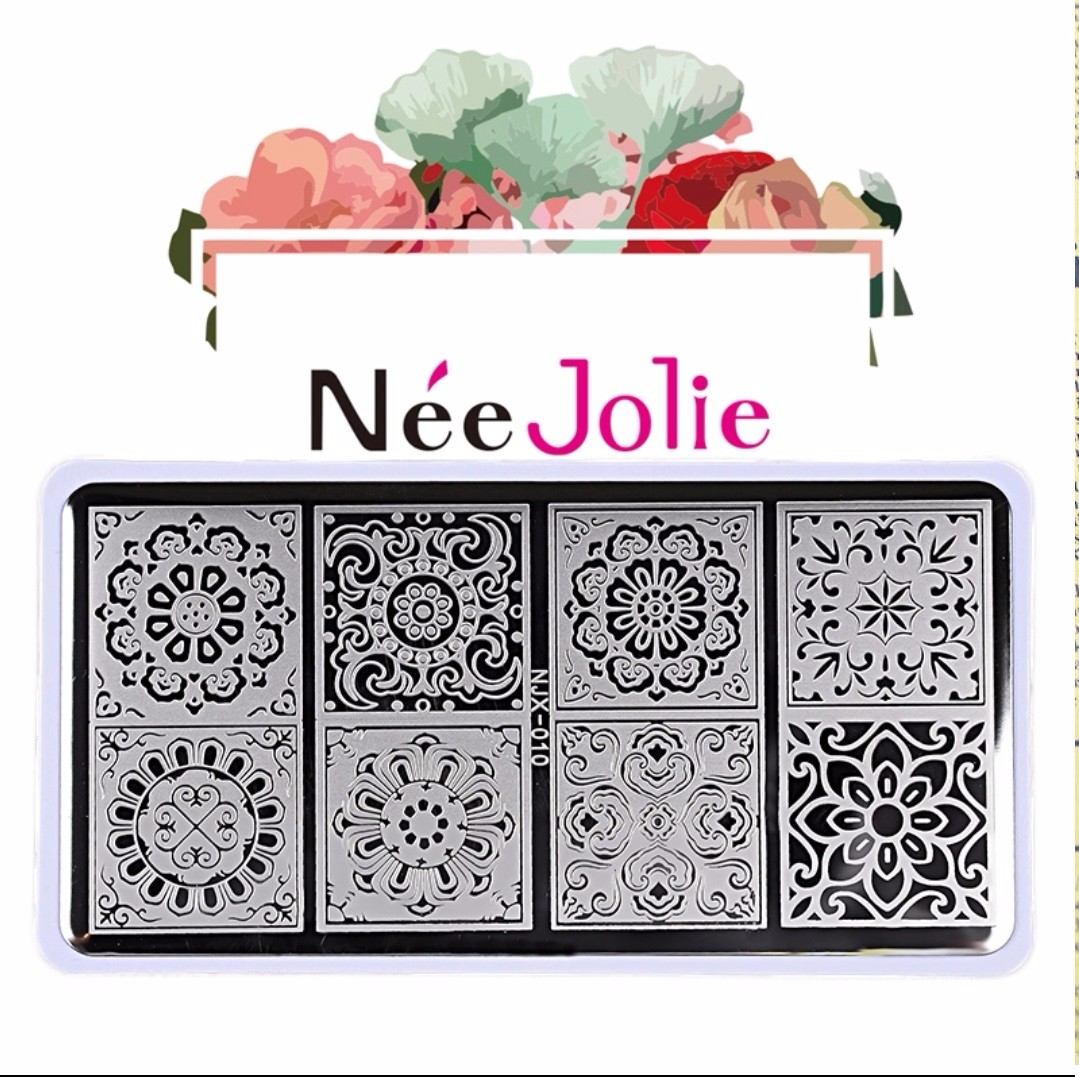 Hermosa Placa Nee Jolie Con Diseños Mandala +accesorio Hermosa Placa Nee Jolie Con Diseños Mandala +accesorio