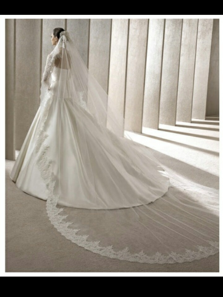 hermoso velo de novia español tipo catedral - $ 4,200.00 en mercado