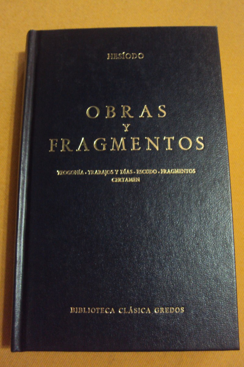 HESIODO OBRAS FRAGMENTOS PDF HESIODO OBRAS FRAGMENTOS PDF