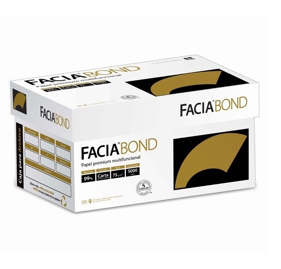 Hojas Blancas, Papel Facia Bond Carta 75 G/m - $ 720.00 en 