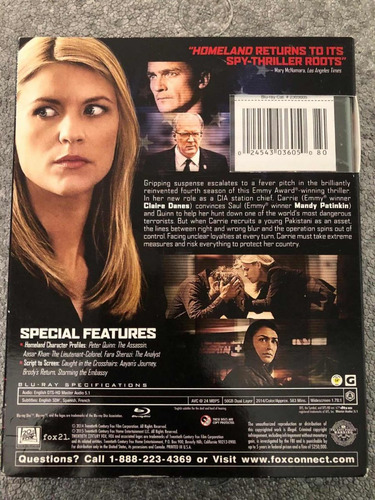 Homeland Cuarta Temporada Blu-ray - $ 150.00 en Mercado Libre Homeland Cuarta Temporada Blu-ray - $ 150.00 en Mercado Libre
