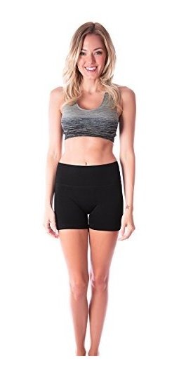 Homma Womens Compression Ombre Yoga Shorts Casual Shorts Slim Fit 