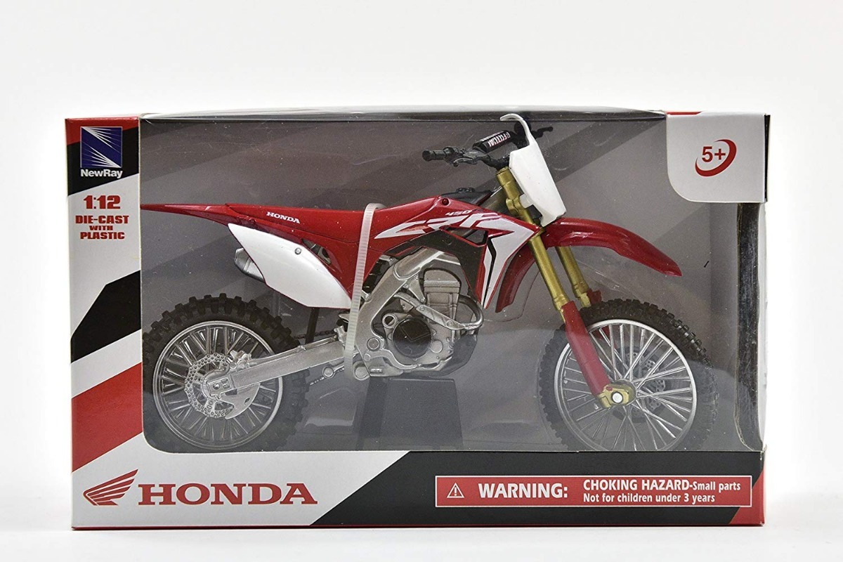 New Ray 1:12 Honda Crf 450 R 2019 Diecast Modelo Juguete Motocross Rojo