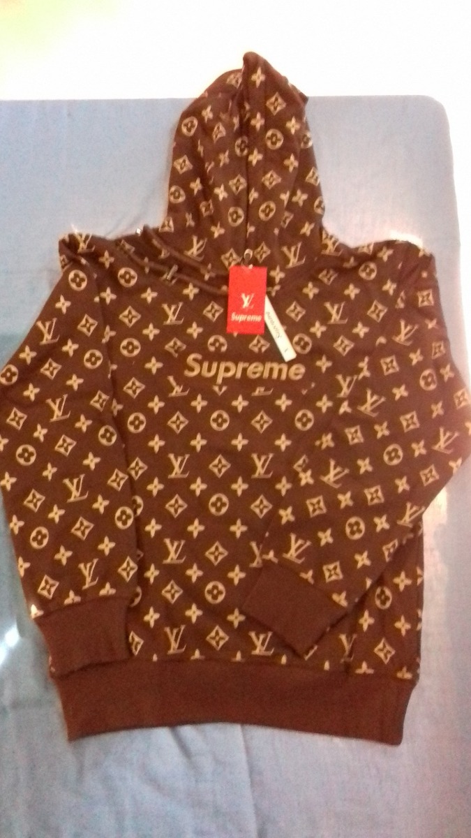 Louis Vuitton Supreme Sweater Brown