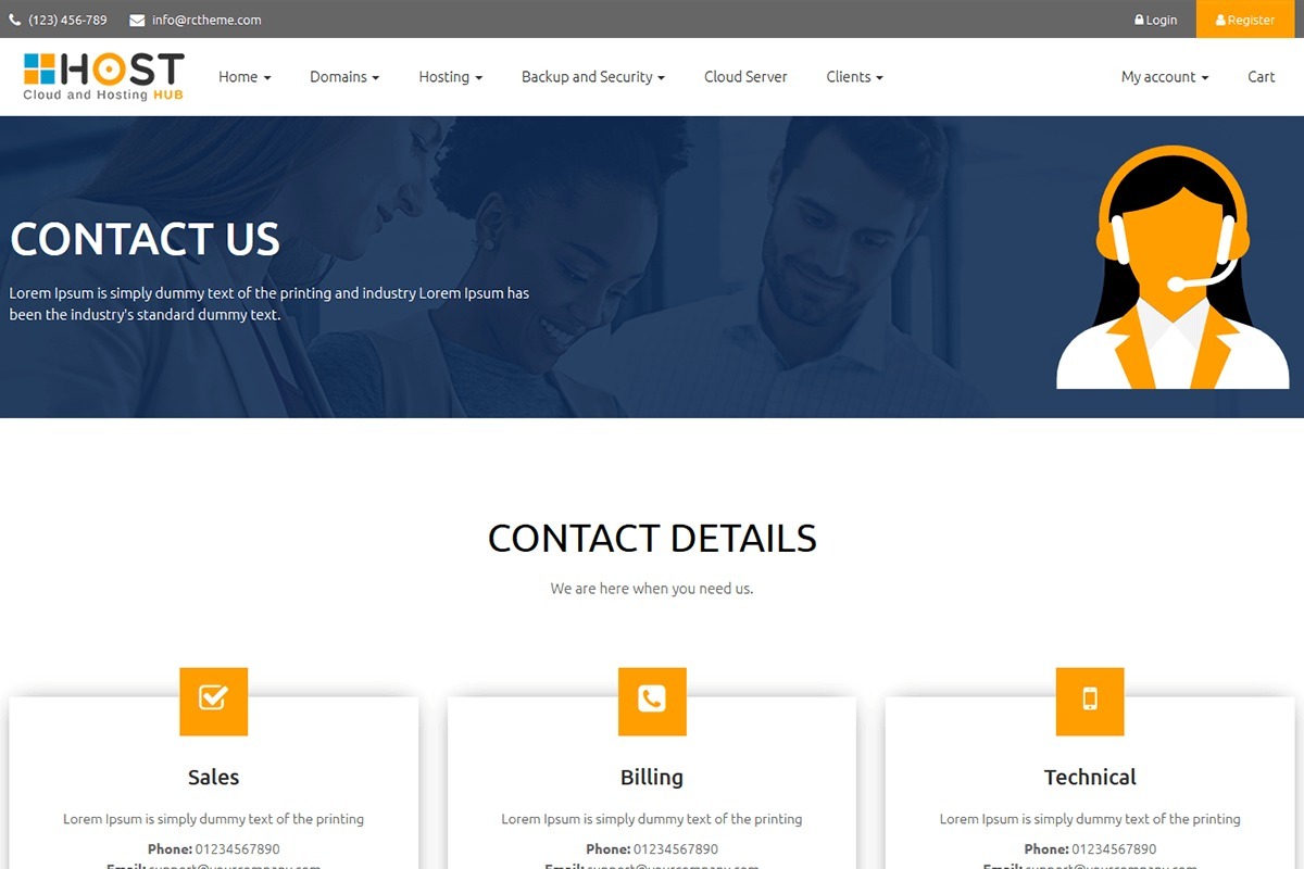 hosthub responsive hosting corporate