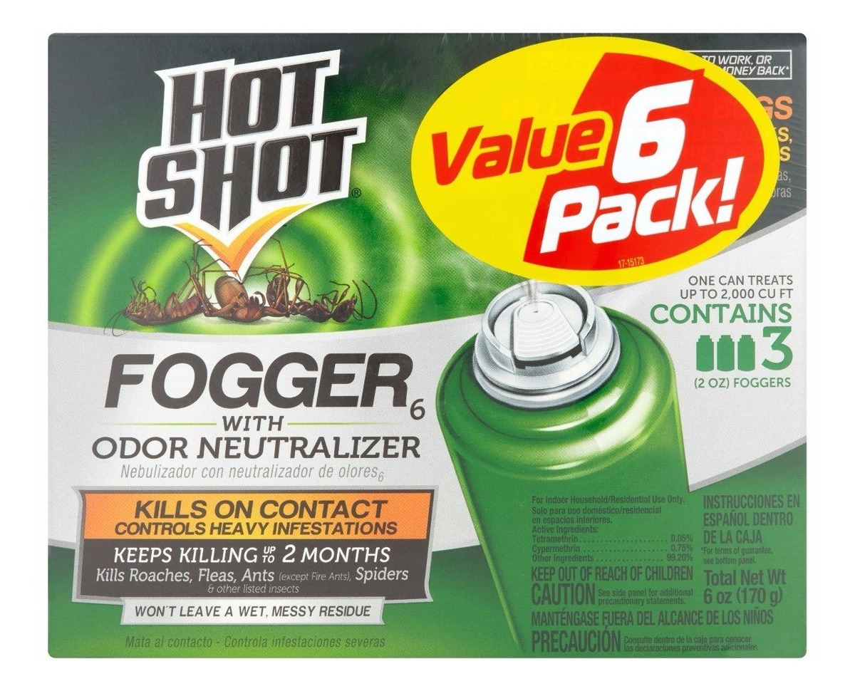 Hot Shot Fogger Mata Cucarachas Bichos Fumigador Nebulizador