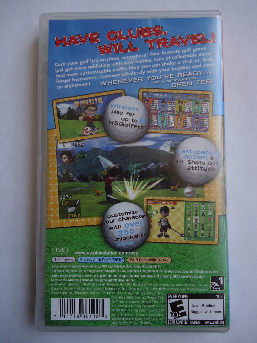 sony hot shots golf open tee sony hot shots golf open tee