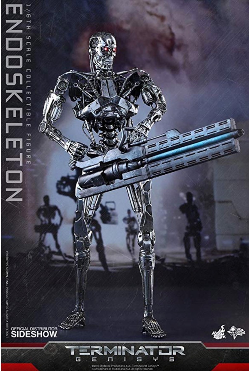 Hot Toys Terminator 2 Figurine Dx 1 6 T 800 Battle Damaged