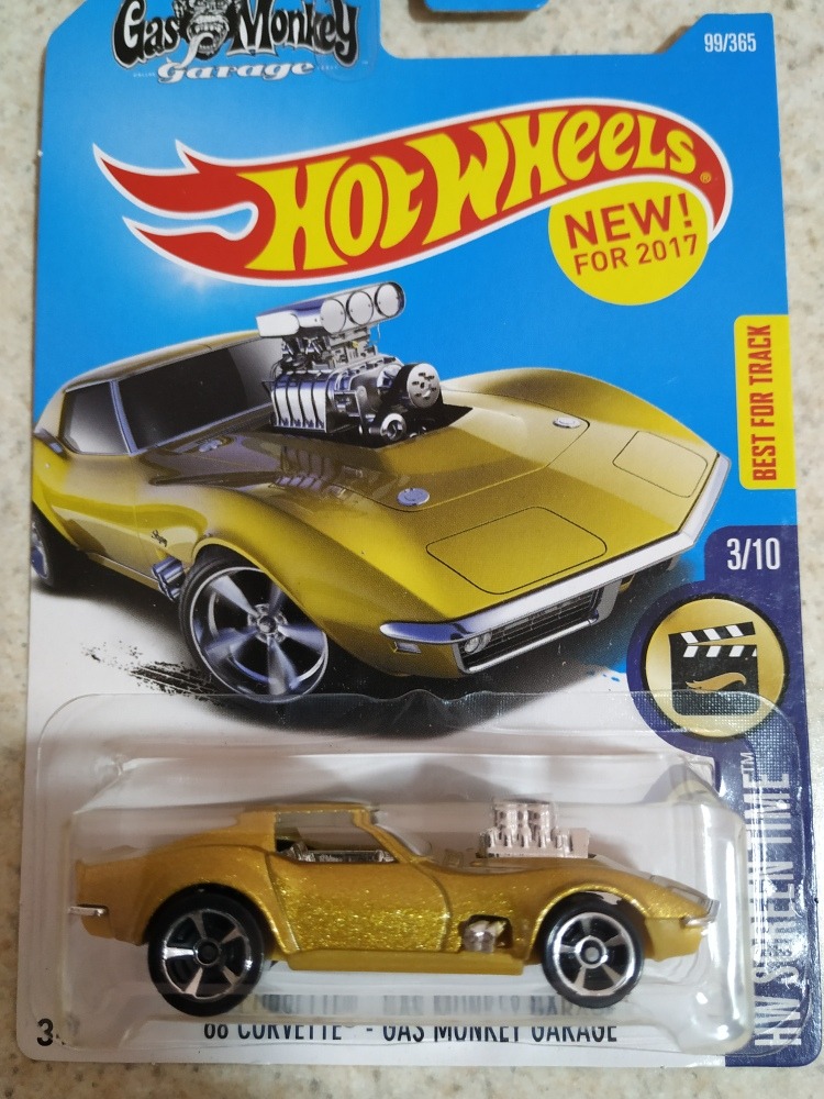 2017 Hot Wheels '68 Corvette Gas Monkey Garage MIDAS BEST DEAL MOSC Super Rare 