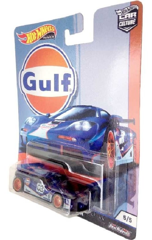 Mclaren F1 Gtr 5 5 19 Hot Wheels Car Culture Gulf Oil Contemporary Manufacture Diecast Toy Vehicles