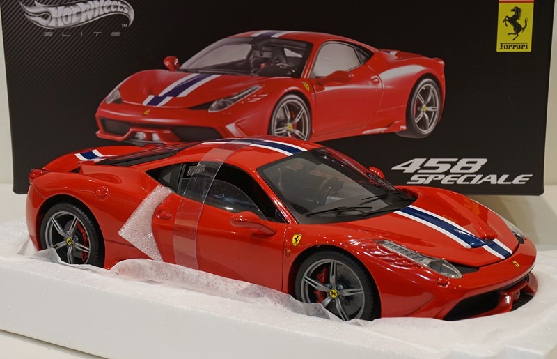 Ferrari 458 Speciale Hot Wheels Elite Escala 1:18 !!!! - $ 2,400.00 en