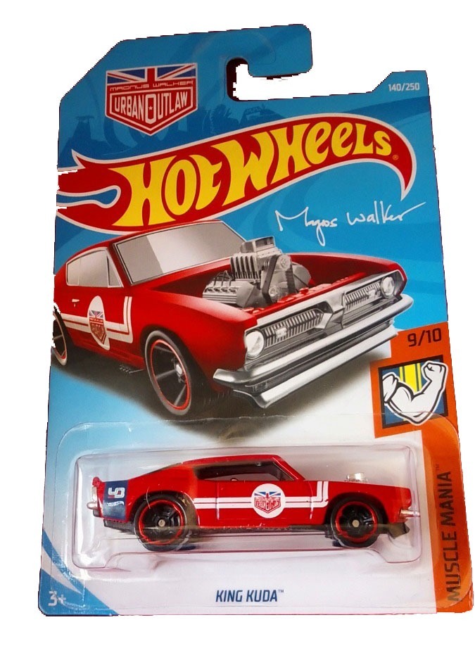 Hot Wheels Red King Kuda 1:64 Diecast Muscle Mania 9/10 New 2017