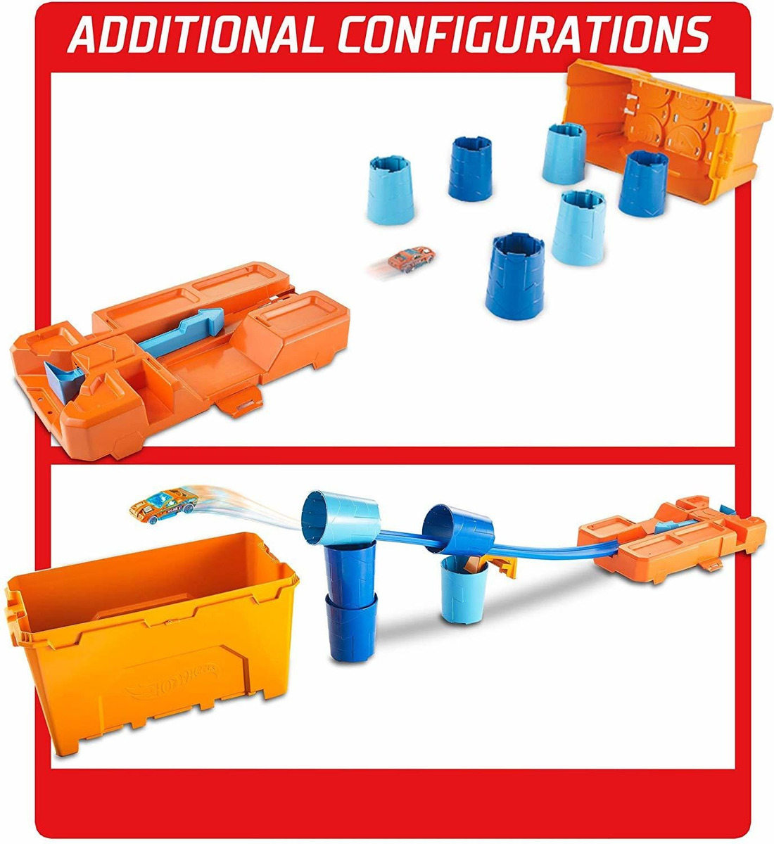 Hot Wheels GCF91 Caja de barril constructor de pista