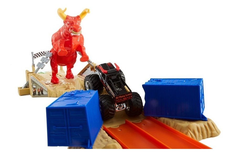 Hot Wheels Set De Juego Monster Jam Pista El Toro Loco ...