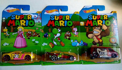 Hot Wheels Super Mario 2016 6/8 Mario Bros Nintendo 