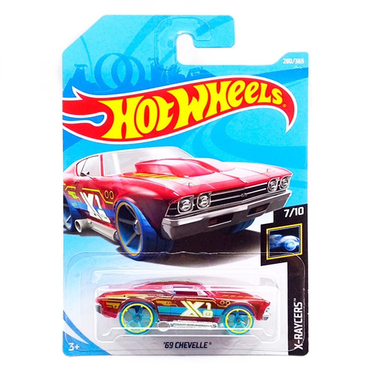 Hot Wheels 2018 X-raycers 69 Chevelle rojo