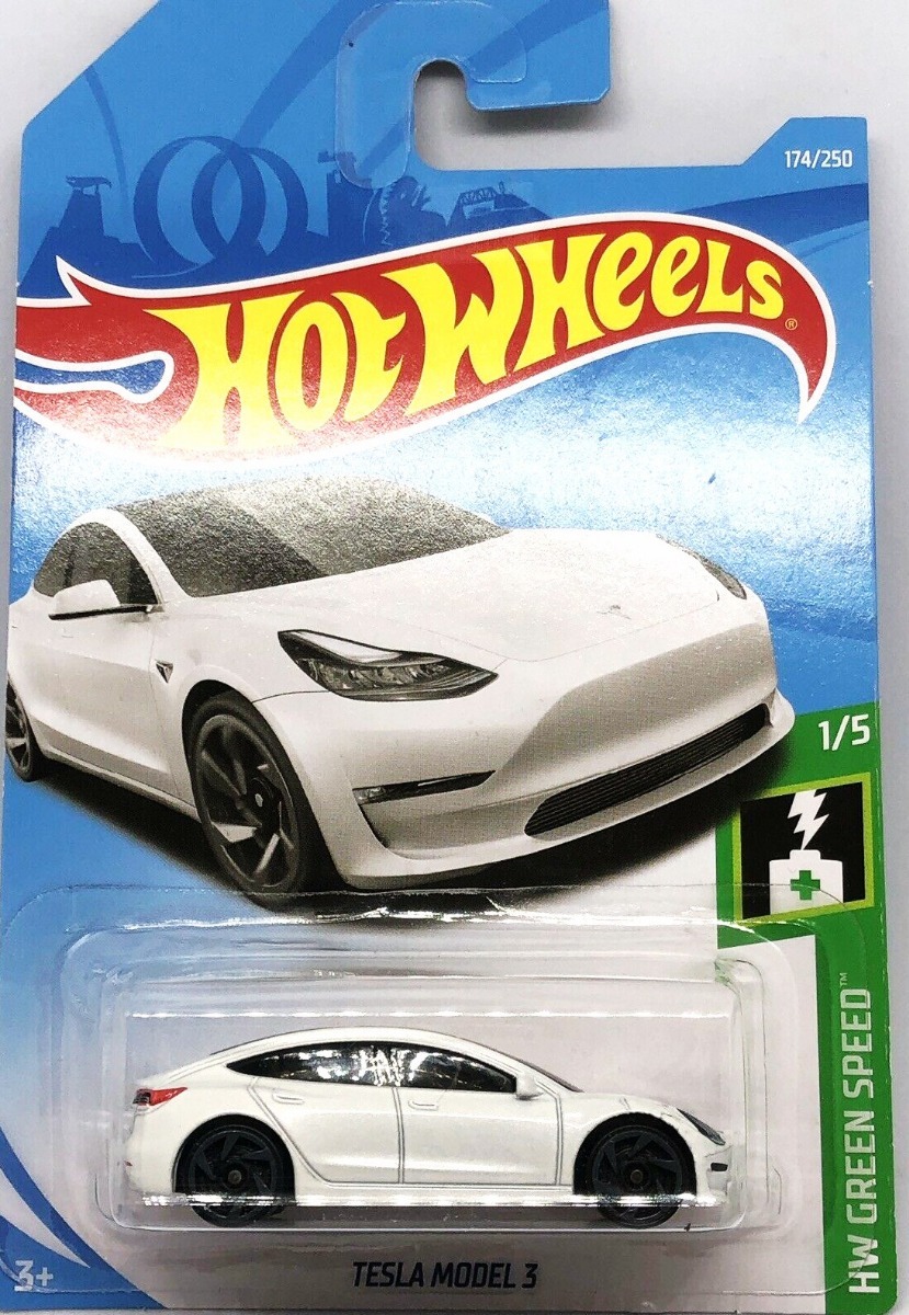 Hot Wheels Green Speed Tesla Model  3 New Unopened Rare