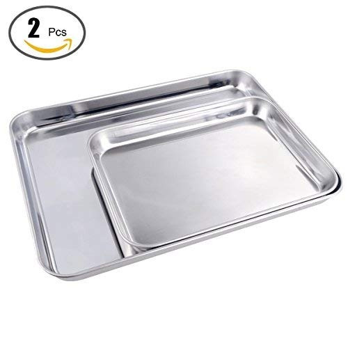 Bandeja antiadherente Juego de bandeja para galletas 15 x 10 pulgadas Bandeja para galletas Hojas de galletas Bandeja para hornear