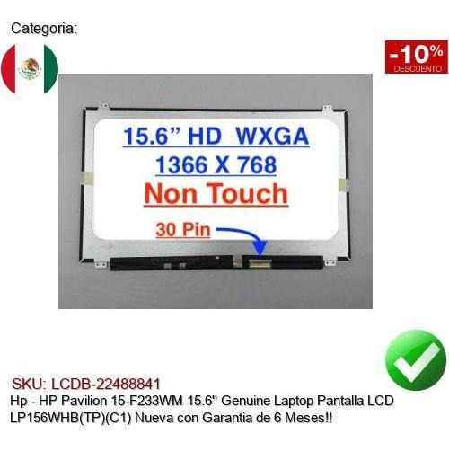 C1 HP Pavilion 15-F233WM 15.6/'/' Genuine Laptop LCD Screen LP156WHB TP