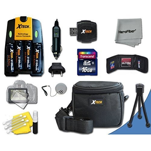2 X Pilas Recargables Aa 4 Canon Powershot Sx1 ES