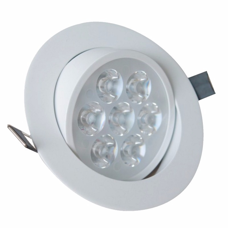 Spot Led Embutir Redondo 7w Iluminação Spot Led Embutir Redondo 7w Branco Frio Kit 12 Pç - R$ 197