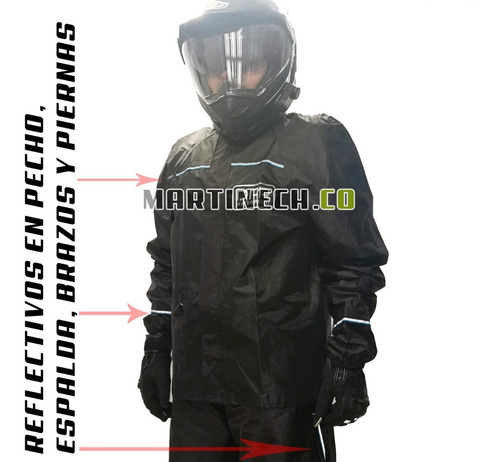 Impermeable Moto O Bicicleta Caballero Tipo Sudadera Elite 