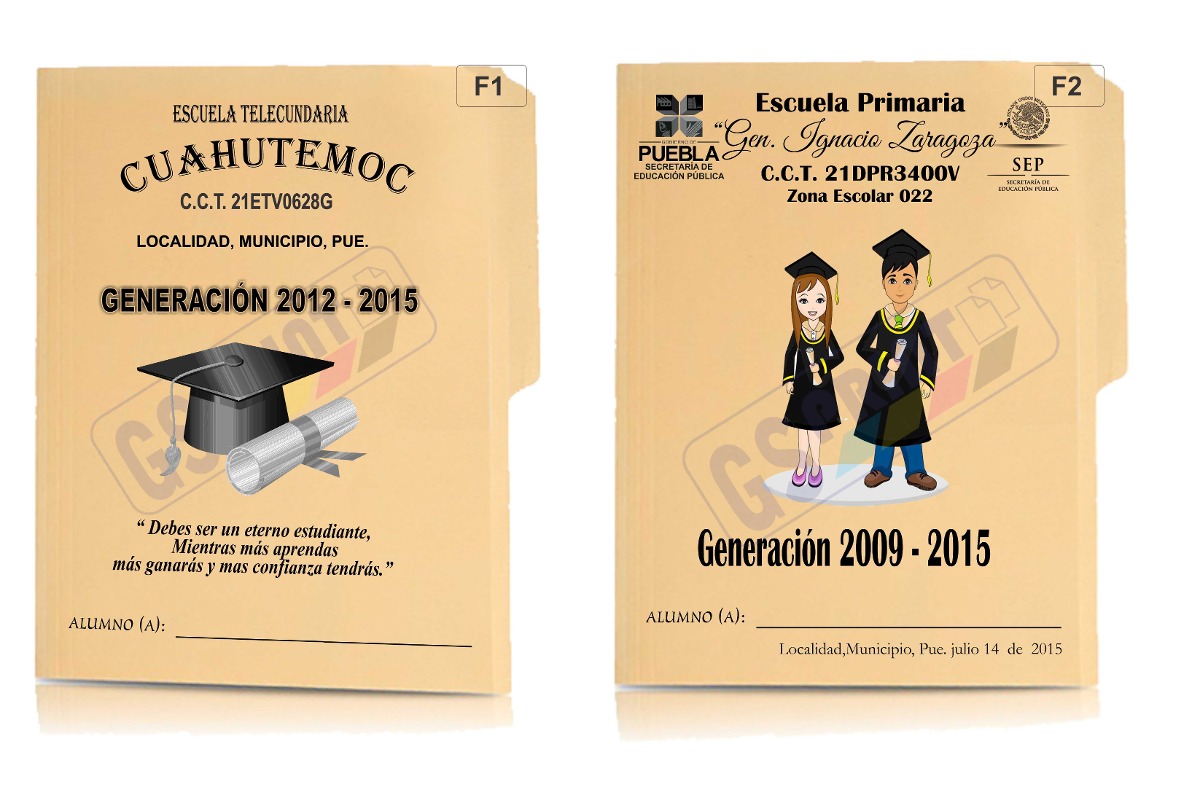 Impresion Folders Graduacion Económicos - $ 4.50 en 