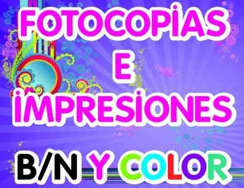 Impresiones Blanco Y Negro, Fotocopias - Bs. 500,00 en 
