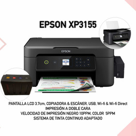 Impresora Epson Xp3100 Sistema Continuo Adaptado Duplex Wifi