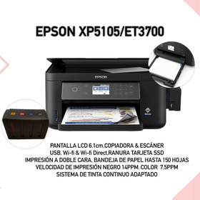 Impresora Epson Xp5105 Con Sistema  Continuo Adaptado Wifi 