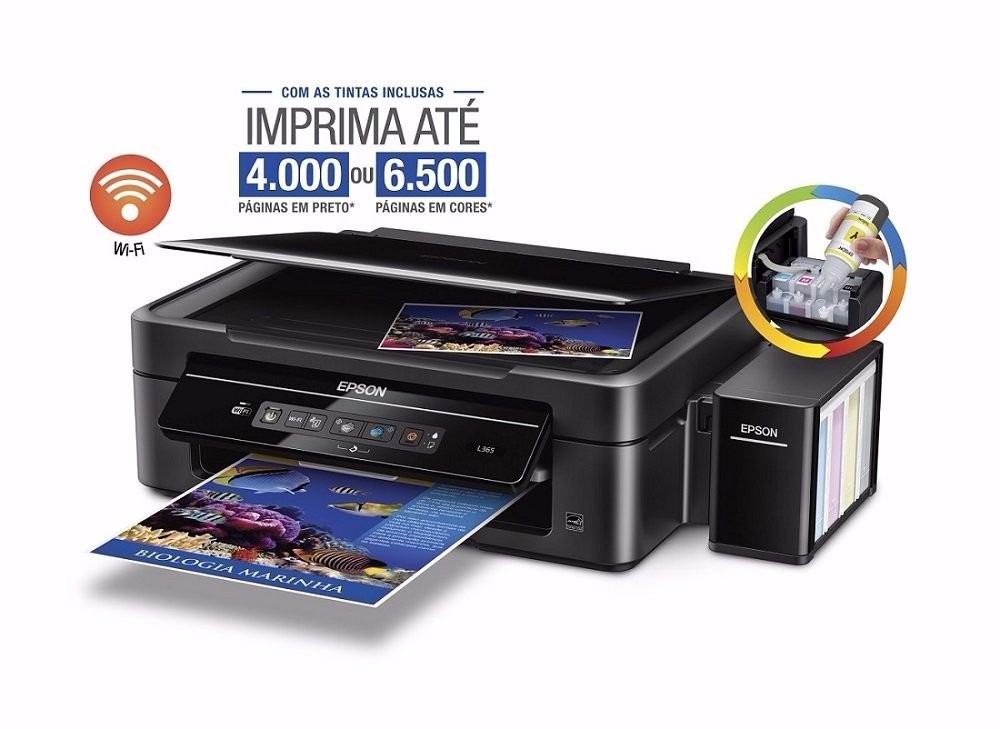 Impressora Multifuncional Epson Ecotank L375 Usb Wifi R 1.210,04 em