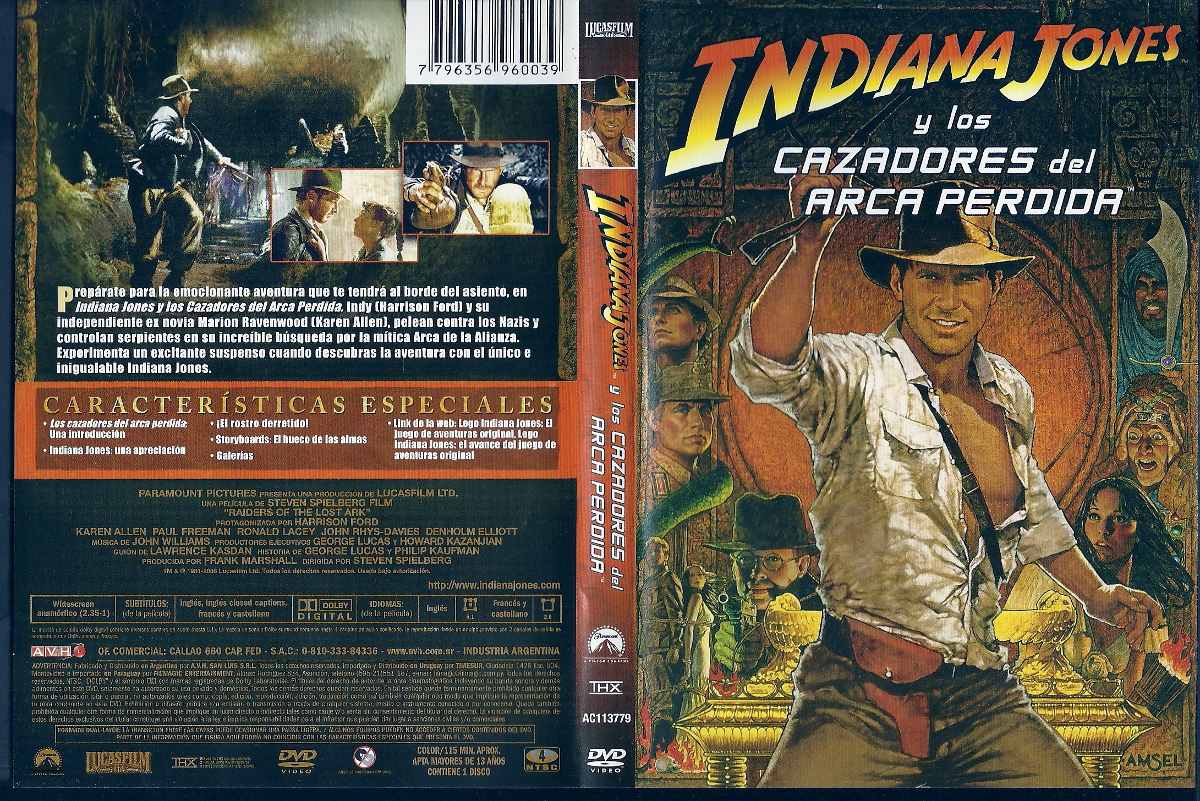 Indiana Jones Y Los Cazadores Del Arca Perdida Spielberg Dvd ...