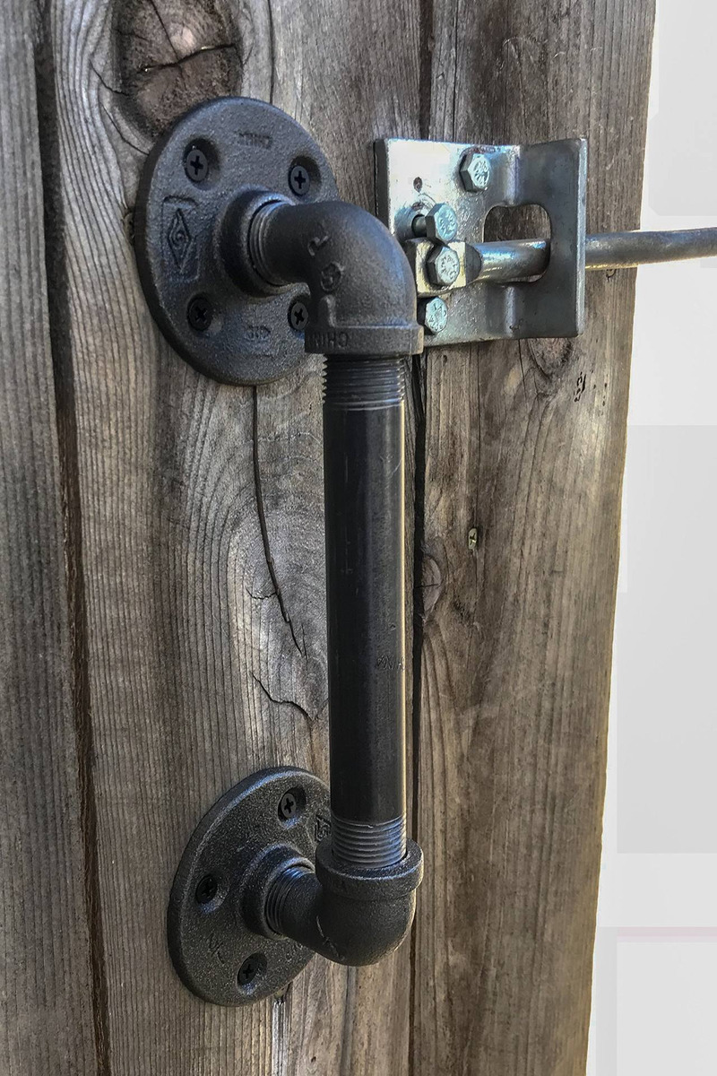 Industrial Furniture//Farmhouse Decor Hardware Only Heavy Duty Iron Commercial Doors 6 Inch Industrial Pipe Door//Drawer Handle Pull by DIY Cartel and Gates Great for The Garage