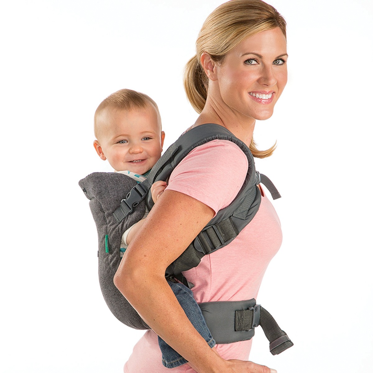 Infantino FLIP avanzado 4 en 1 Convertible portador de bebé gris claro,