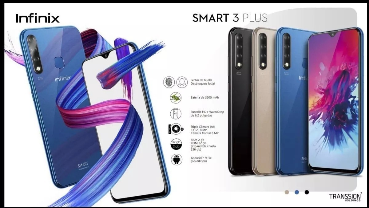 Infinix Smart 3 Plus 2019 Triple Cam Trasera 32 Int 126