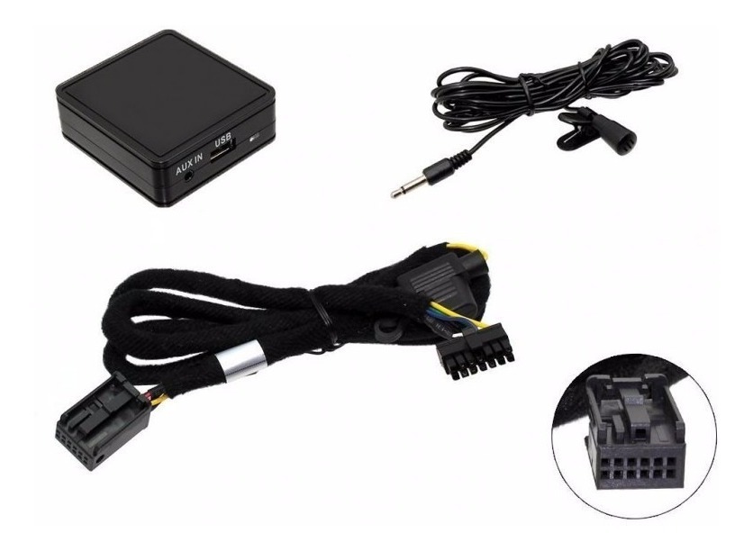 Peugeot 207 307 308 3008 407 607 807 Adaptador Bluetooth streaming de llamadas de manos libres