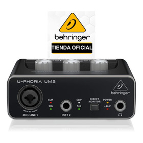 Interface Behringer U-phoria Um2 + Garantía