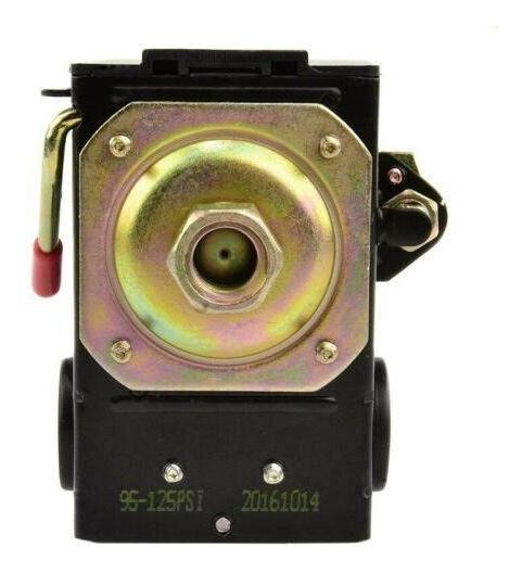 Lefoo Interruptor de Presión para Compresor de aire 95-125 PSI de un solo puerto con descargador