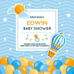 Nubes Globos Invitaciones Y Tarjetas De Baby Shower Por Unidad En Nubes Globos Invitaciones Y Tarjetas De Baby Shower Por Unidad En