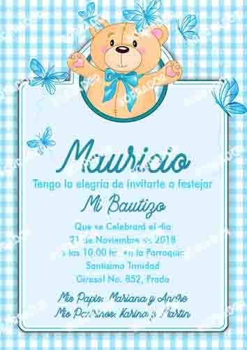 invitacion para bautizo imprimible editable 30 00 en invitacion de bautizo para editar