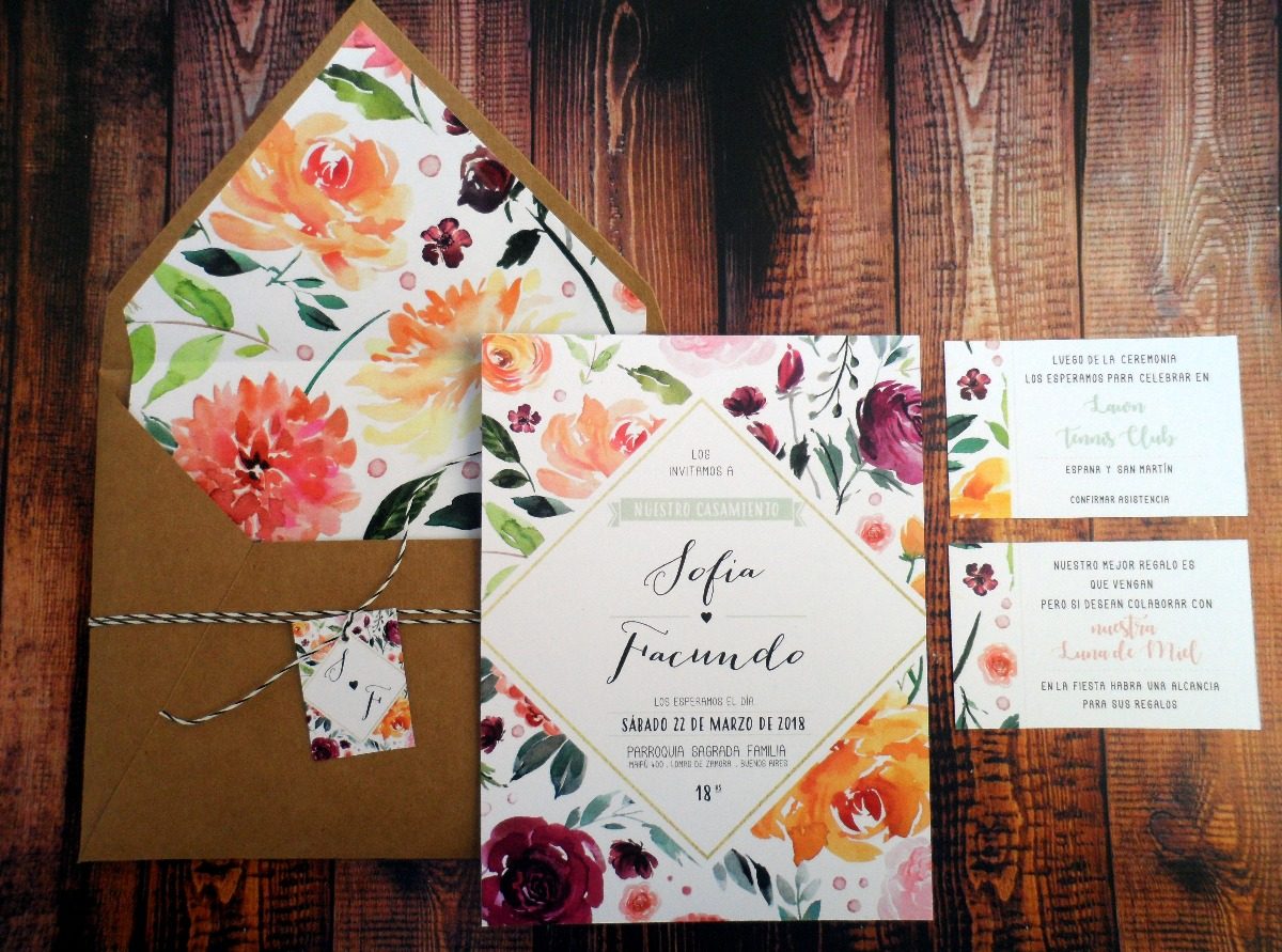 invitaciones bodas completas con
