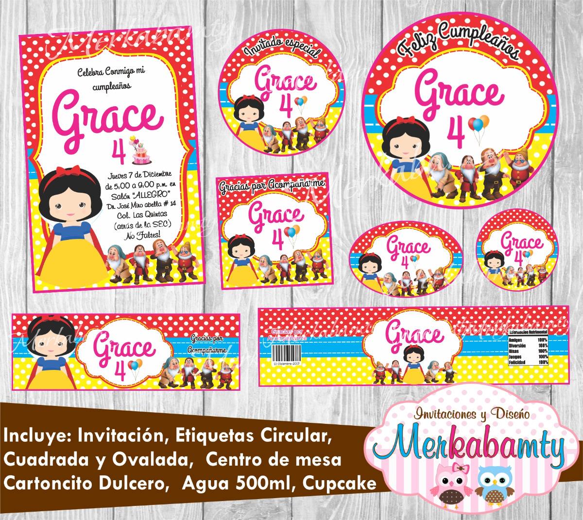 Cartel Cumpleaños De Blancanieves Cartel Cumpleaños De Blancanieves